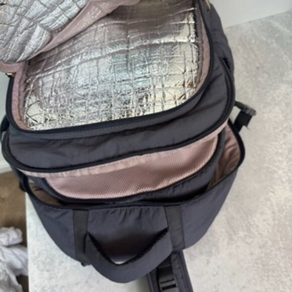 Isaac Mizrahi Gray Backpack Multi Pocket - Picture 4 of 6